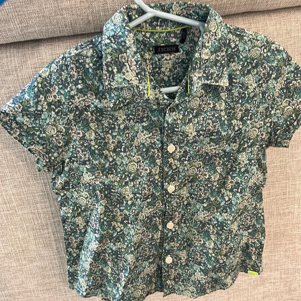 Ikks short sleeve shirt 3T multicolored